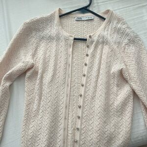 Zara cardigan with bedazzled buttons